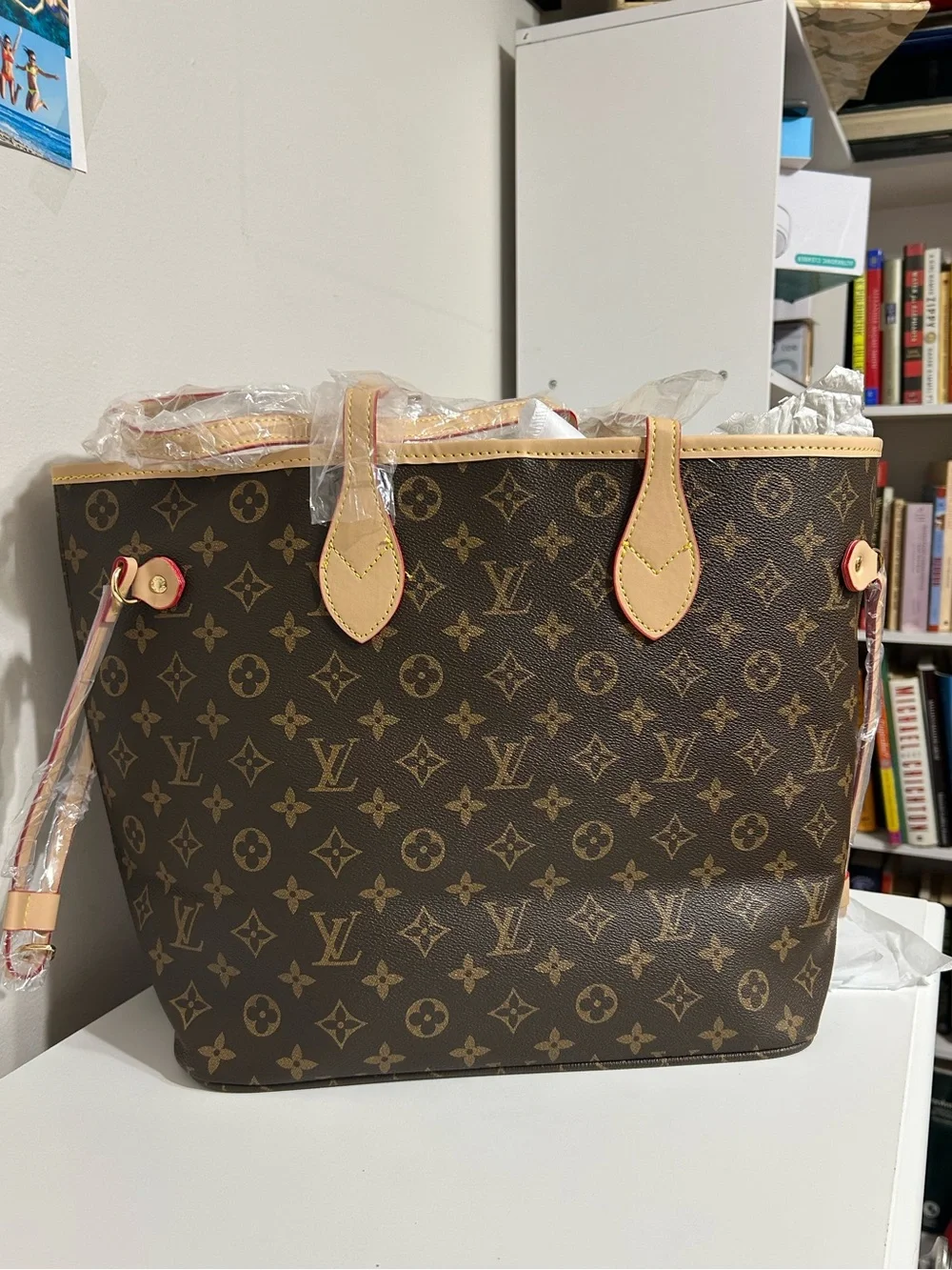 Large Tote Monogram Bag with Wristlet